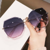 High-end sunglasses, capacious glasses, Korean style, internet celebrity, bright catchy style