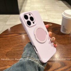Apple 16 磁気電話ケース 360 回転スタンド付き 15promax 液体シリコーン iPhone14 保護カバー 3