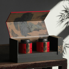 高档复古茶叶包装盒空盒子绿茶白茶红茶优惠通用半斤装茶叶礼盒