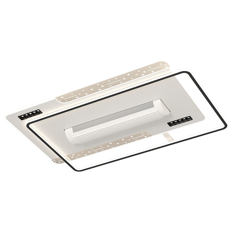 Lámpara de techo con ventilador sin aspas de espectro completo LED para salas de estar y dormitorios grandes, accesorios de iluminación de Zhongshan, luz principal de decoración del hogar minimalista y moderna