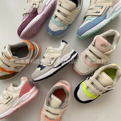 莆童鞋工厂NB530儿童百搭舒适运动鞋男女童魔术贴老爹休闲