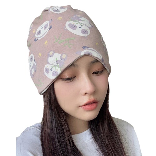 Postpartum cap for maternity women, spring and autumn style, made of pure cotton, thin design suitable for spring and summer, fashionable postpartum headscarf