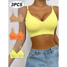 L 71537 Seams Bralette Lace Trim �޺���˿���� ŷ���羳��