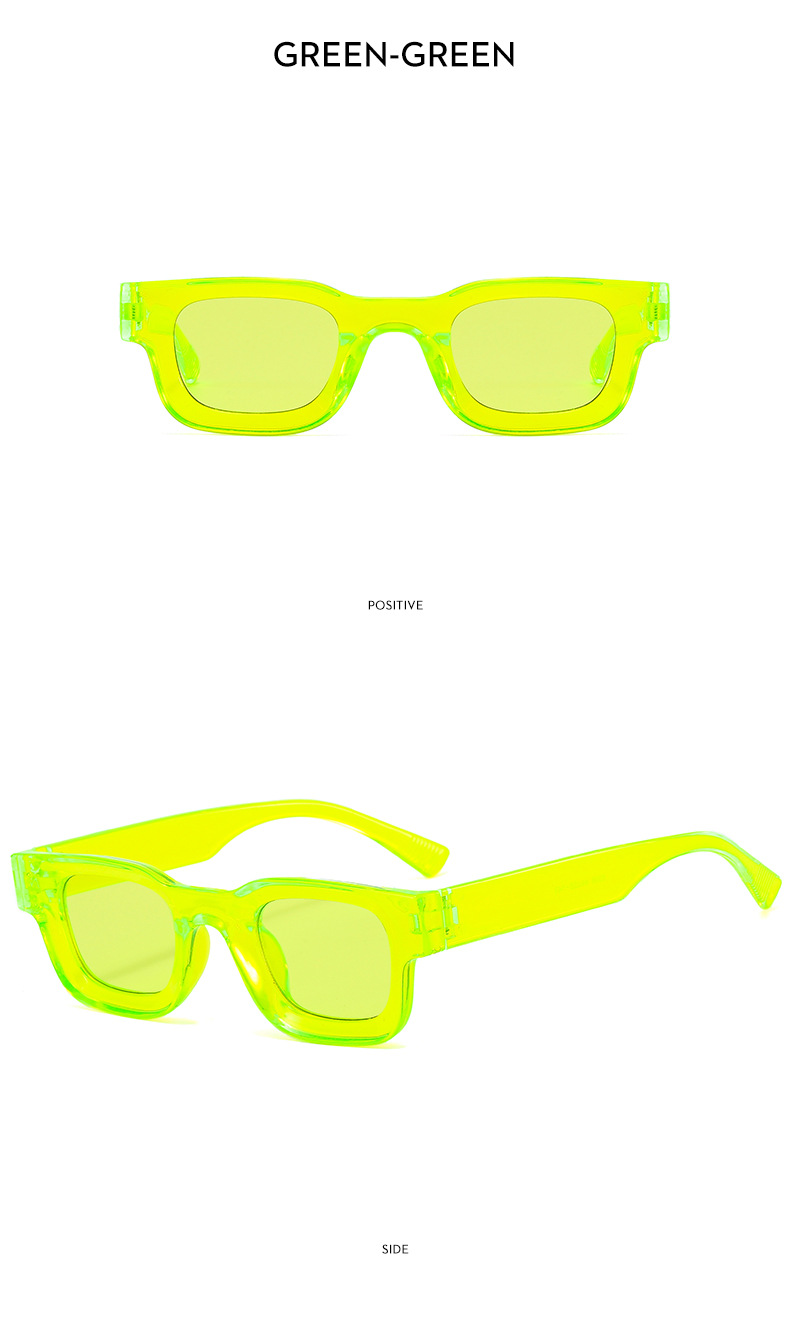 Small Frame Concave Square Hip Hop Punk Sunglasses For Cycling_voghion.com
