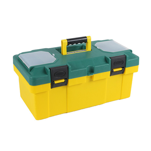 Factory-provided ABS 14/17-inch reinforced green cover hardware auto repair parts box household art and painting hardware tool box
