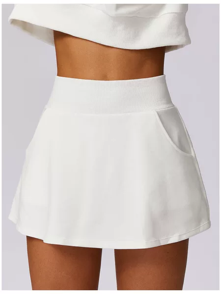 2025 Independent Station Amazon High Waist Tennis Skirt Pocket Yoga Sports Tennis Skirt Anti-Light Liner Skirt