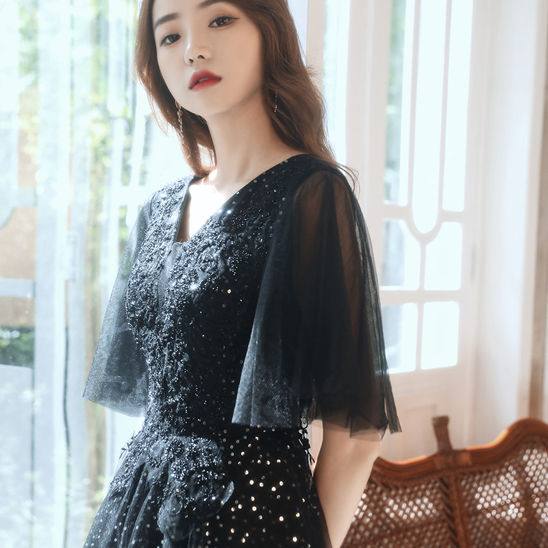 plus size evening dress women fat mm200 kg plus fat slim 2024 new noble banquet temperament host performance