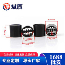 工厂现货批发塑料彩色倒刺扣演唱会黑色一次性织带防滑松紧扣