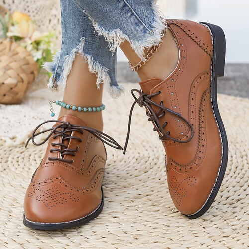European and American Fashion Casual Versatile Lace-Up