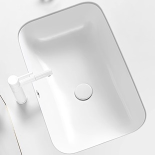 圓弧台下盆家用加深嵌入式洗手盆單盆衛生間洗面盆陽台陶瓷洗臉池