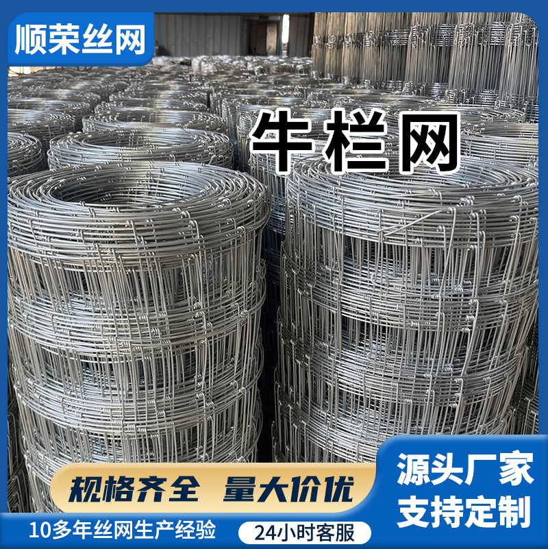 热镀锌牛栏网养殖鹿网隔离围栏钢丝编结网牧场防护铁丝矿用防护网