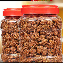 琥珀核桃仁500g罐装坚果零食焦糖蜂蜜味散装干果新鲜熟核桃肉年货