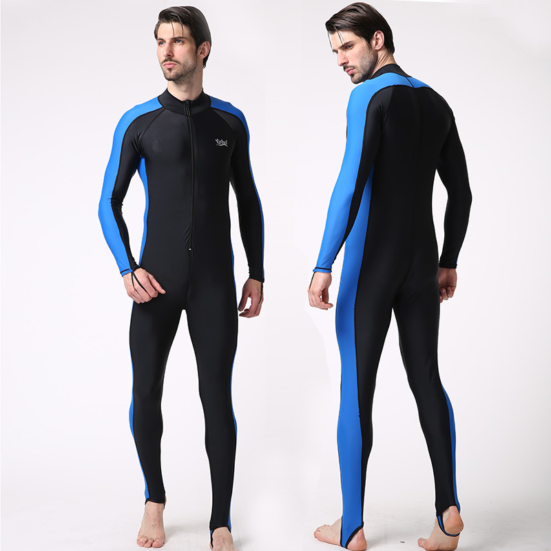 Factory in stock Outdoor Men's Sunscreen Diving Suit Summer Couple's Jellyfish Suit Surf Suit Men's Island Snorkeling Length