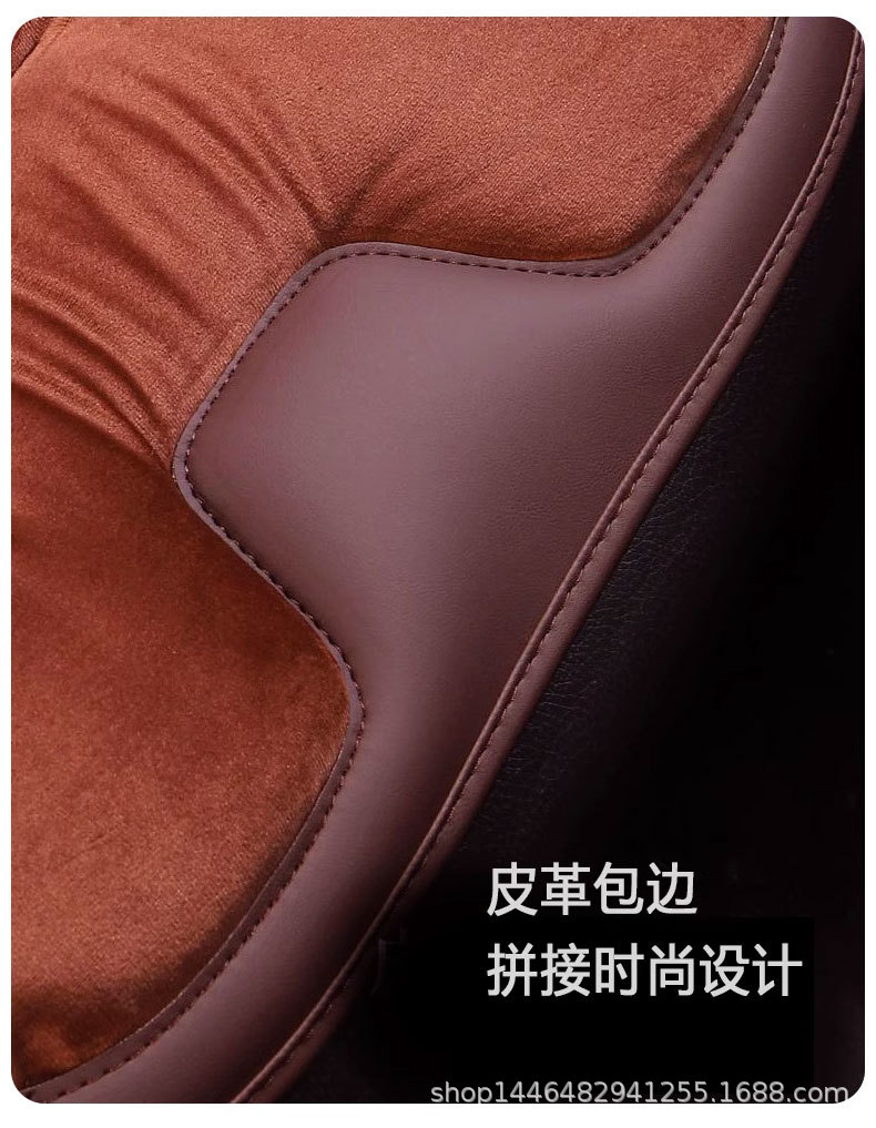 Car Winter Seat Cushion Universal Warm Anti-Slip Single-Piece Seat Cushion Car Rear Thickened Plush Flannel Seat Cover