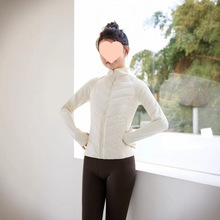 轻薄运动高尔夫网球打底羽绒棉服女可内搭秋冬季保暖外套黑色欧美