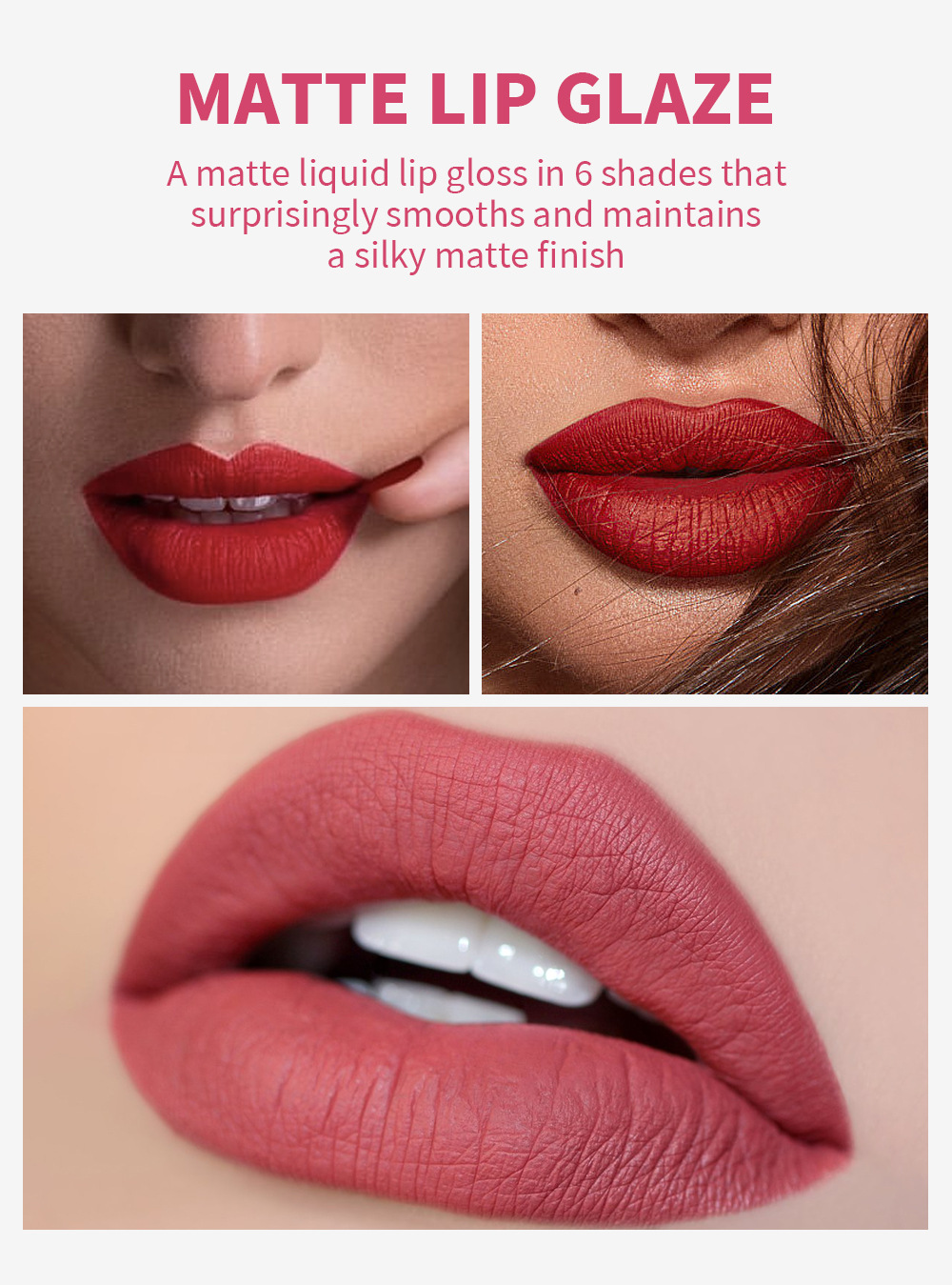 Matter, flüssiger Lippenstift für Damen-Weihnachts-Make-up, langanhaltend feuchtigkeitsspendend, nicht an der Tasse haftend und Lipgloss_voghion.com