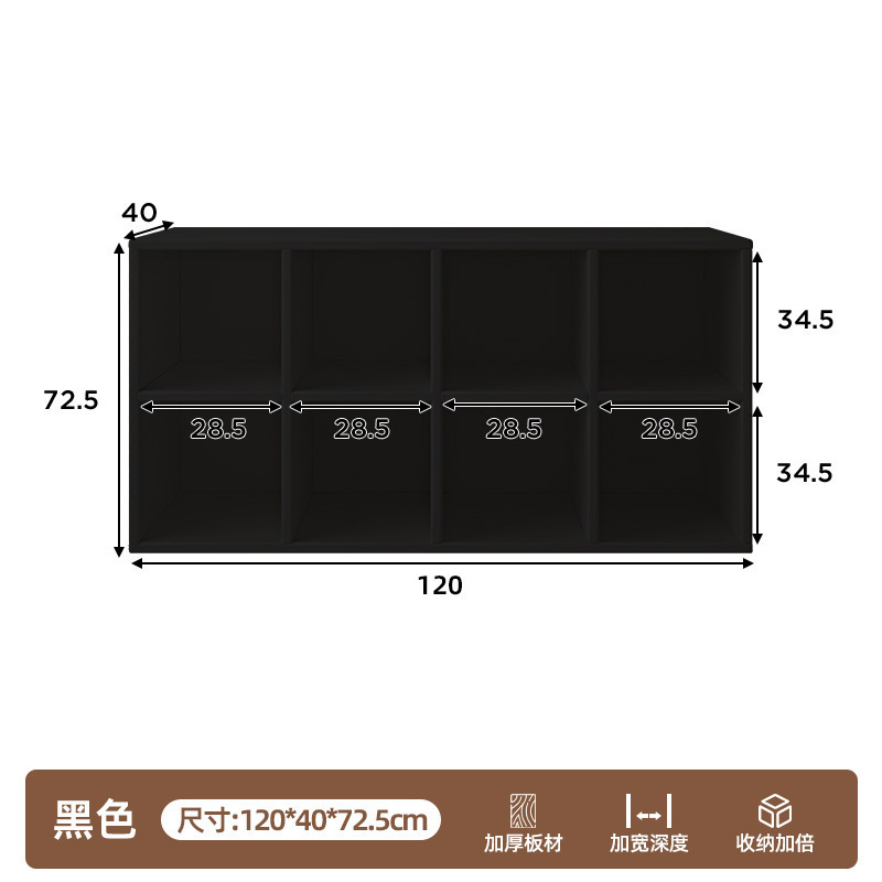 转角带书柜一体书桌家用卧室拐角L型电脑桌黑色靠墙办公桌|undefined