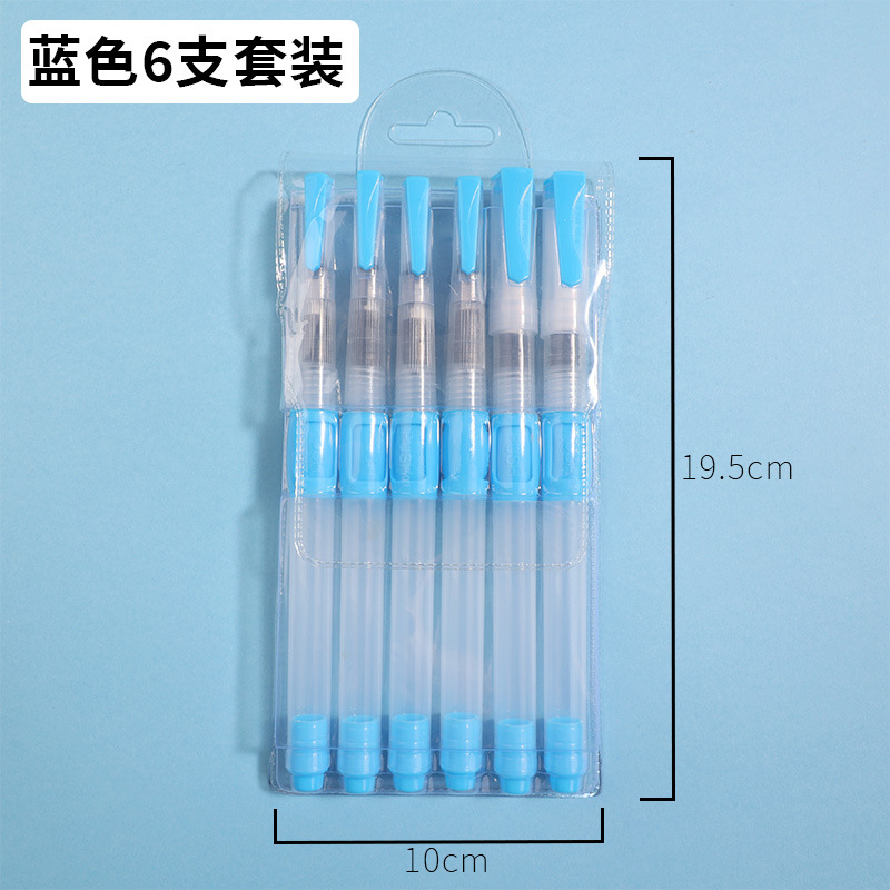 Fábrica al por mayor pluma de agua del grifo pintura sólida acuarela pintura pincel de escritura pluma de almacenamiento de agua de gran capacidad cepillo de plomo de color soluble en agua