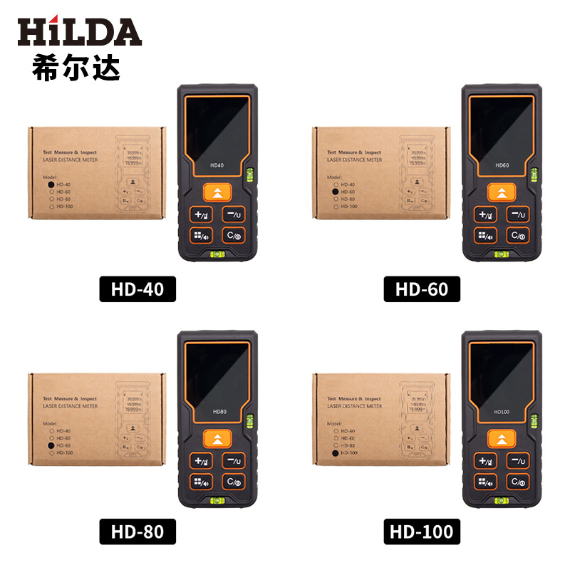 Hilda 40/60/80/100 metros de alta precisión telémetro láser medición de distancia
