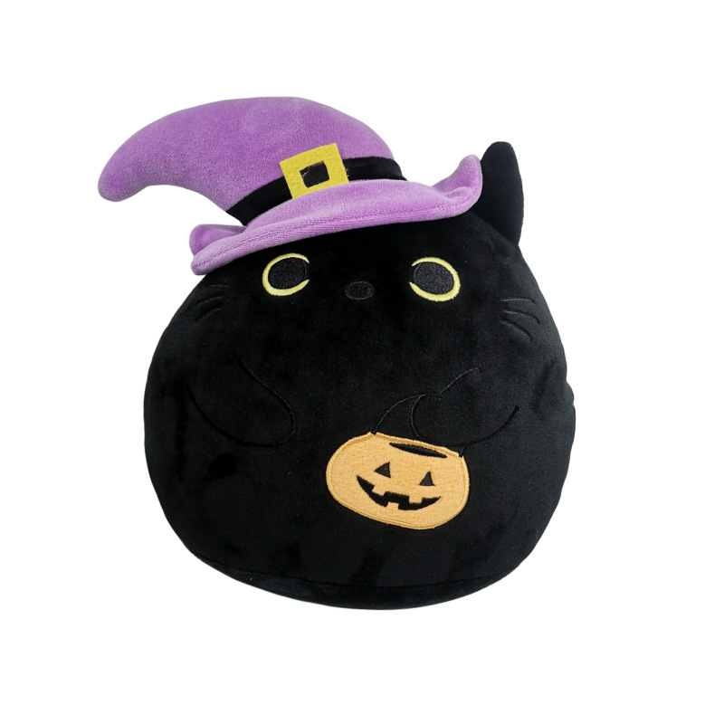 Cross-border Amazon Black Cat Christmas Grinch New Plush Toy Doll Black Five Gift Filled Toy