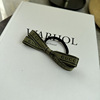 Green hairgrip with letters, hair accessory, hair band, hairpins