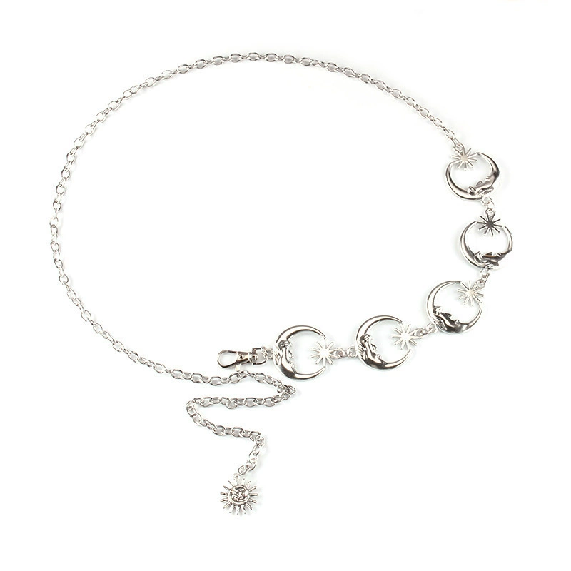 Metal chain solar-powered, decorations, brand dress, trend universal accessory, simple and elegant design