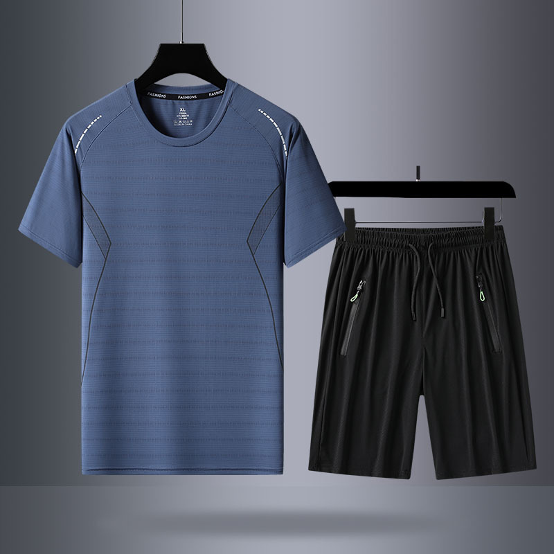 Azul neblina (manga corta + pantalones cortos)