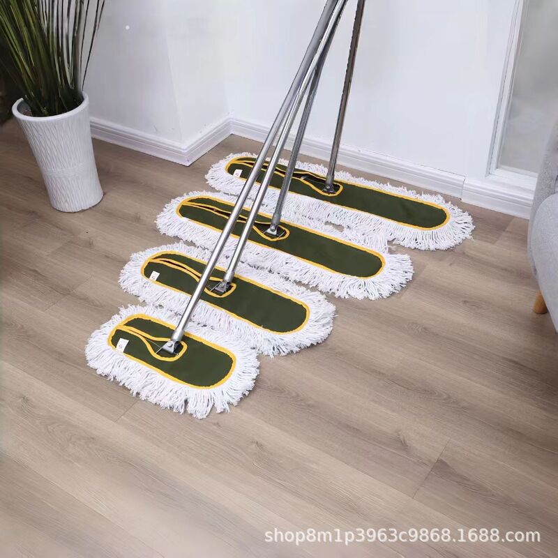 Wholesale Cleaning Tool Flat Mop Large Commercial Floor Dust Pusher Hotel Factory Household Cotton Line Industrial Mop