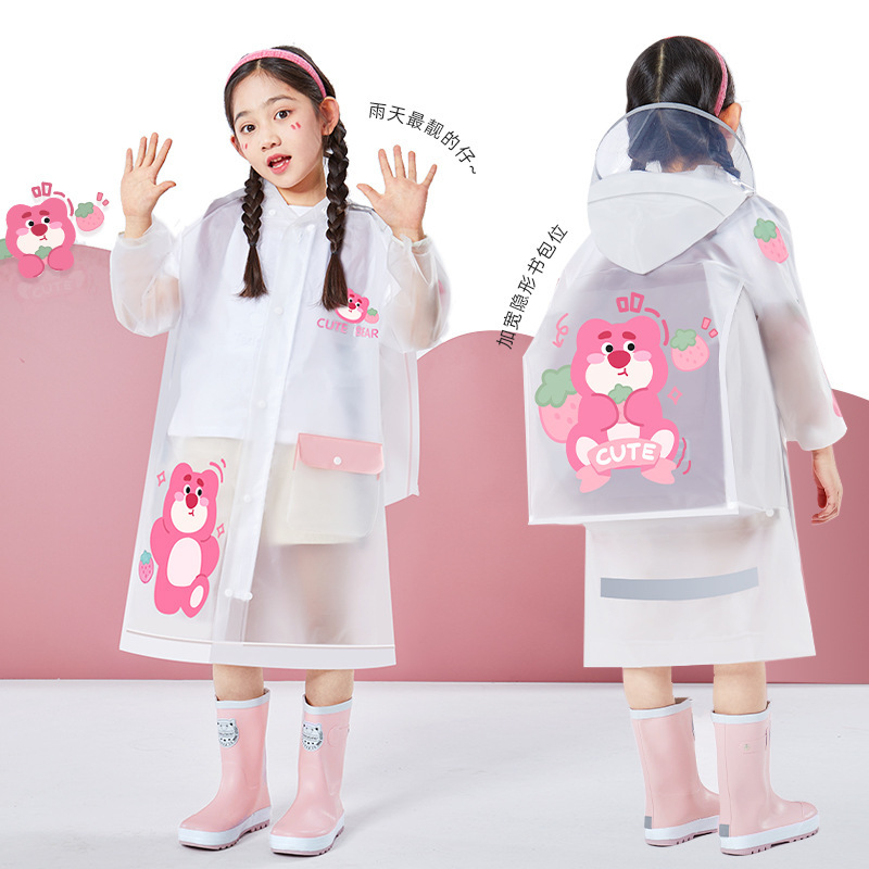 男の子と女の子のための子供用レインコート、女の子用の特別なロング全身防雨レインコート、中型および大型の子供用透明防水レインポンチョ|undefined