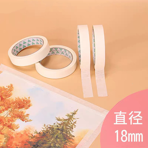 White masking tape for writing and painting art students spray paint sewing paper easy to tear tape manufacturer wholesale
