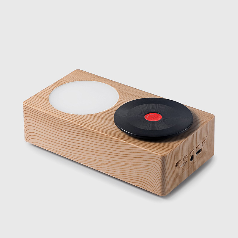 新商品回転レトロミニbluetoothスピーカー携帯屋外小型音響レコード機創意音響プレゼントロゴ|undefined