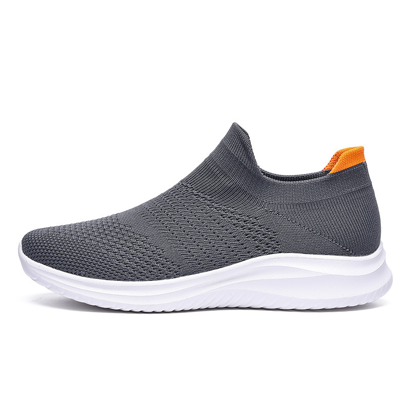 Casual Men's Sports Lazy Cross-Border Ultra-Light Soft-Soled Men's Shoes Sock Shoes Fly-Knit Black Breathable Slip-On Mesh Shoes Casual Men's Sports Lazy Cross-Border Ultra-Light Soft-Soled Men's Shoes Sock Shoes Fly-Knit Black Breathable Slip-On Mesh Shoes