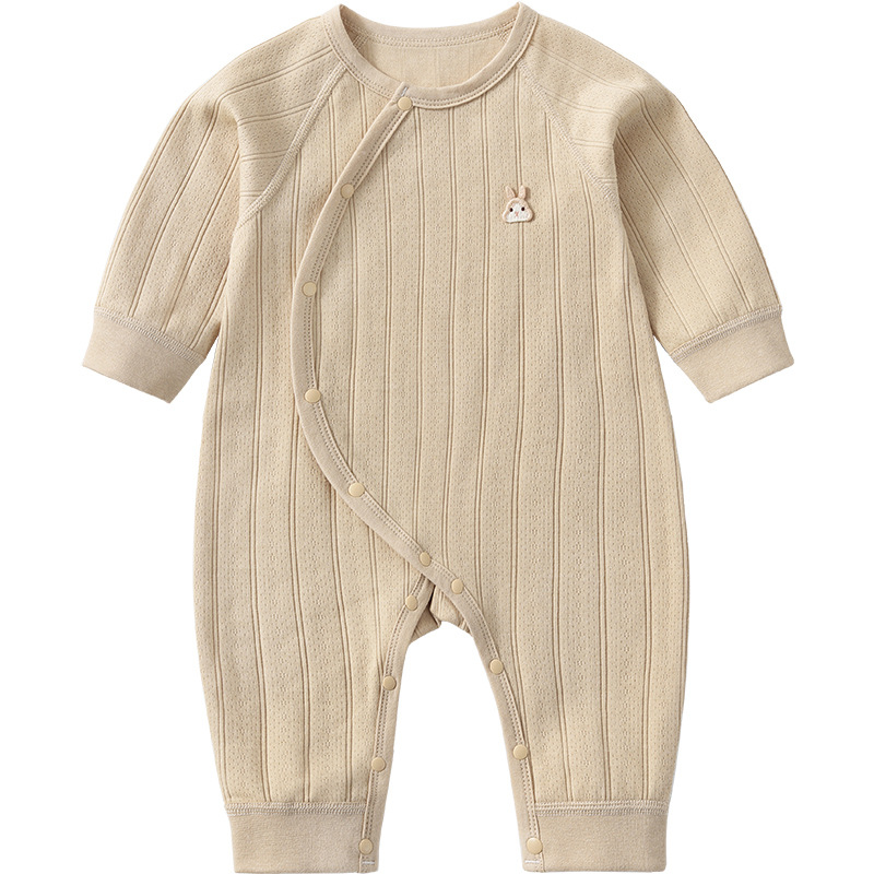 Uniforme de bebé primavera y otoño ropa de recién nacidos hombres y mujeres con base de algodón bajo ropa de vestir para niños pequeños pijamas de primavera bebé image 6