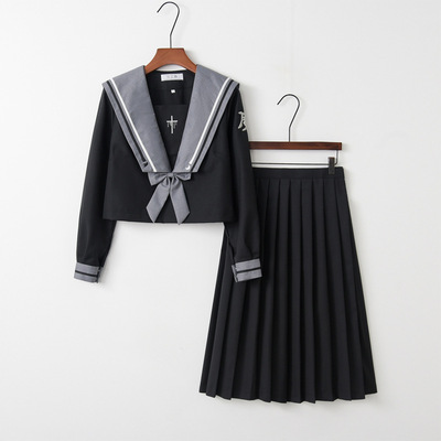 魔女重生秋季長袖校服套裝學院風高中生畢業班服韓版學生校服套裝
