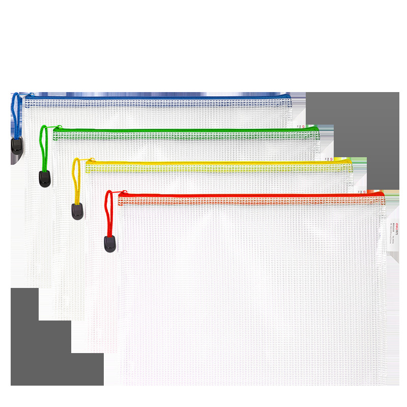 Bolsa de archivos de tipo cremallera de la fuerza bolsa de estudio de red bolsa de datos transparente bolsa de almacenamiento de papel de prueba bolsa de archivos especial 5654