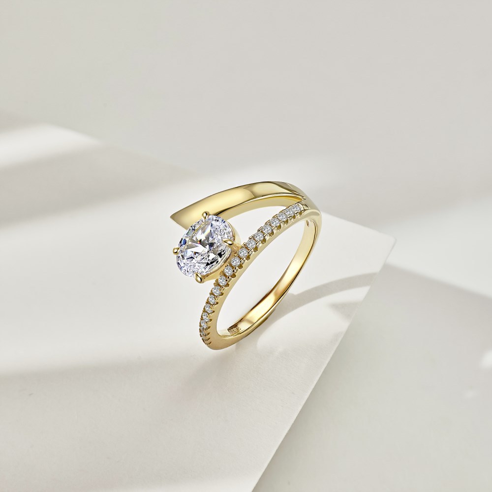 Sterling Silver Simple Style Classic Style Inlay Solid Color Zircon Rings display picture 7