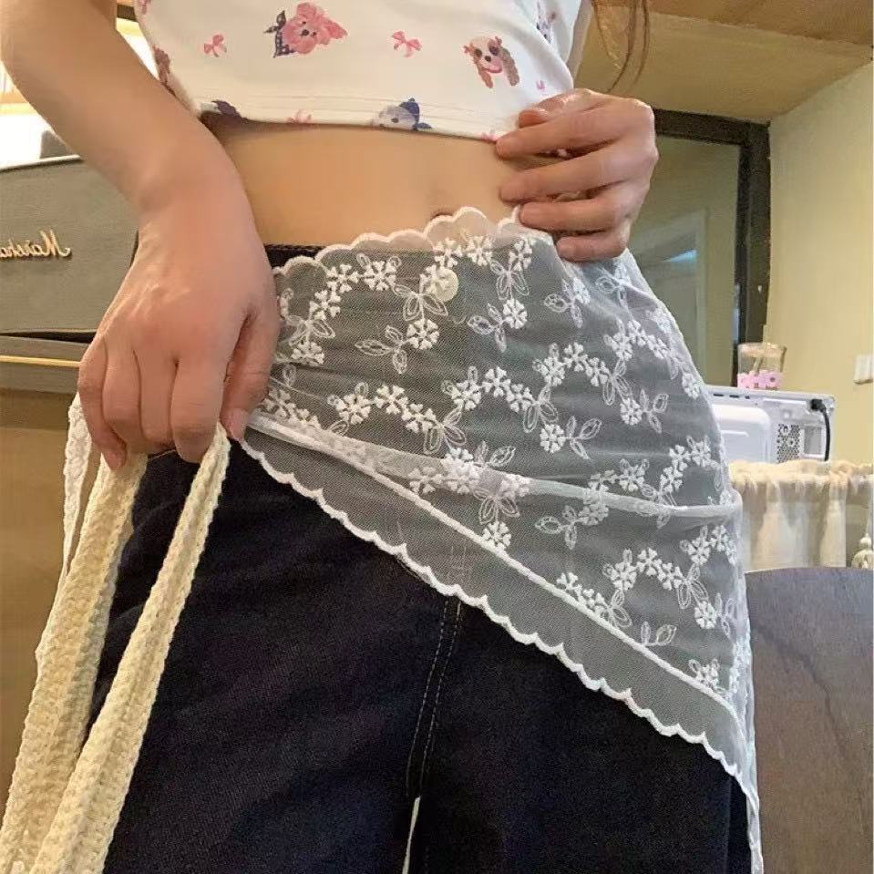White lace pattern a
