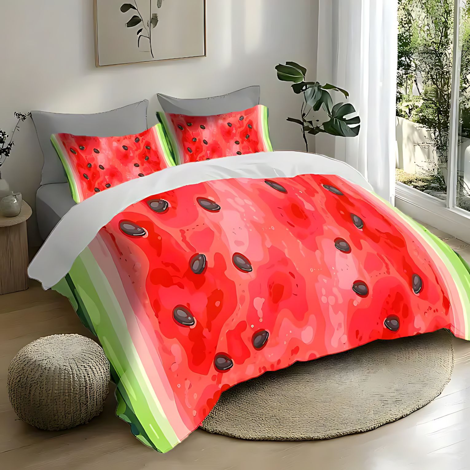 TEMU / JIT Colorful Fruit Series Pattern HD Impresión Digital Brilliant Sleeve Cover Kit