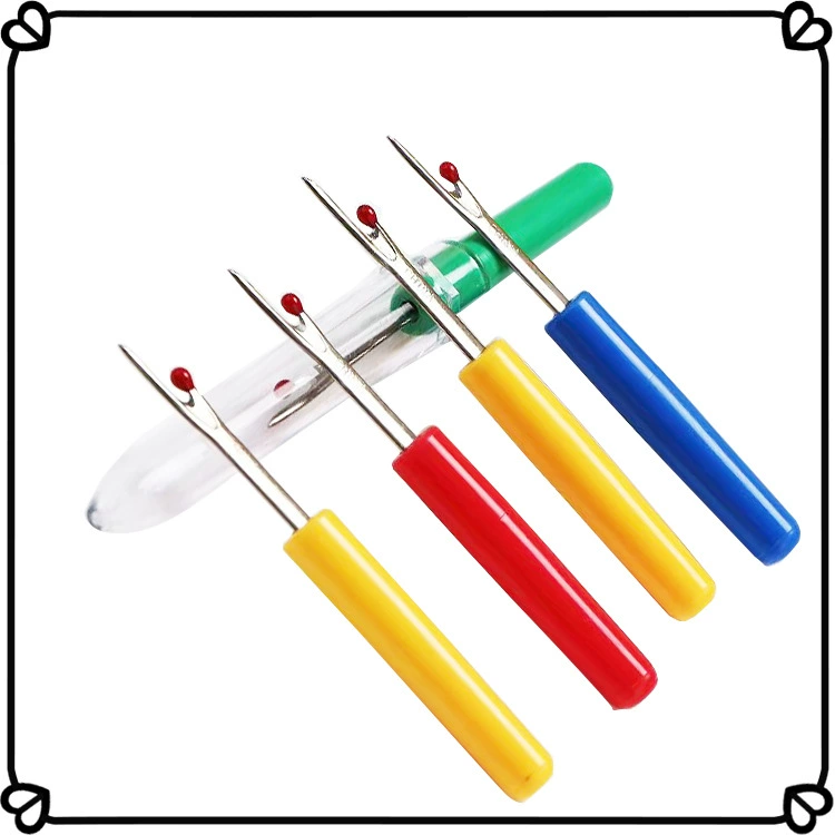 Острый небольшой размер для удаления ниток Средство для удаления ниток одежда инструмент для вышивки крестиком пластиковая ручка цвет маленький Съемник ниток