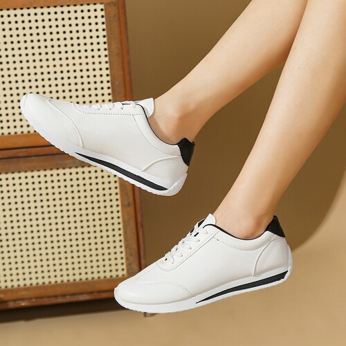 Autumn casual small white shoes, women's sports trend students, white all-matching trend shoes, Korean style, autumn new style