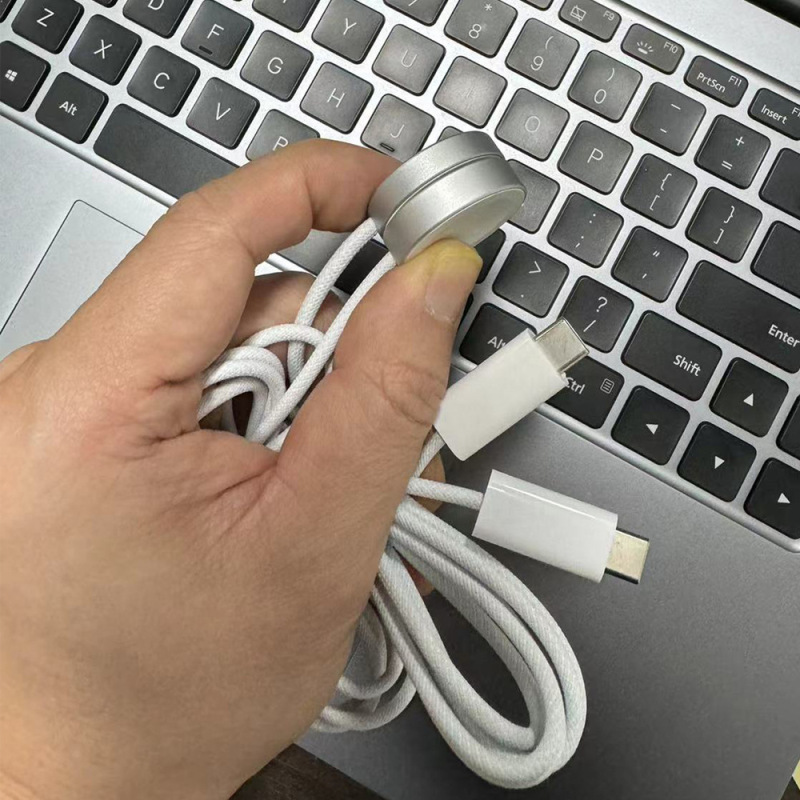 アップルウォッチ充电器适用iWatchアップルウォッチ充电器编み充电コードワイヤレスマグネット吸引充电|undefined