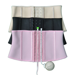 18230 new breathable mesh rubber waist seal 18cm short 9 hooks 9 steel bones professional fitness exercise waist