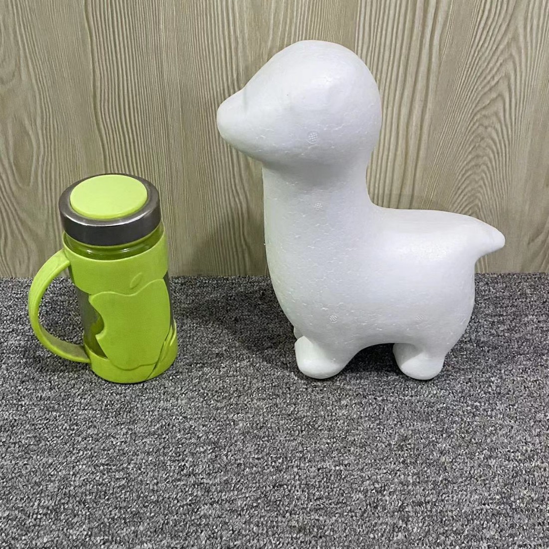 Oso de espuma directo de fábrica blanco DIY material de arreglo floral hecho a mano Día de San Valentín Rosa oso con juguete