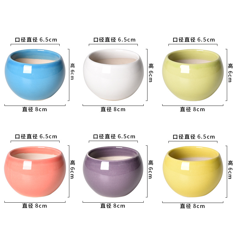 Lavabo de bola de color mixto brillante QX-3 8*8*6
