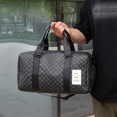 Cross-border men's hand-held large-capacity short-distance travel bag independent shoe compartment sports fitness bag business unidirectional cross-body bag