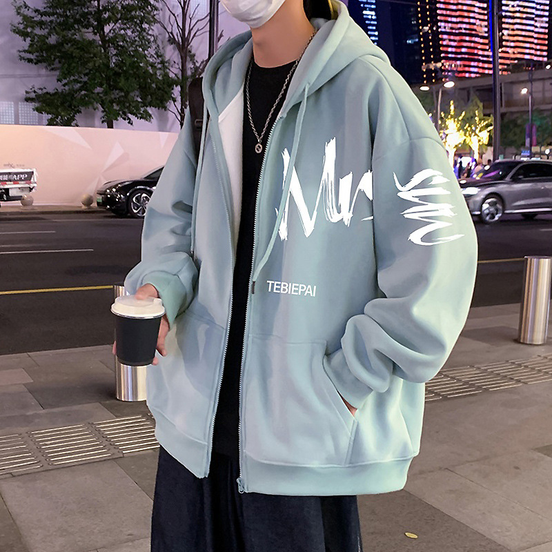 美式卫衣外套男春秋款潮牌宽松男装2025新款秋季连帽拉链开衫衣服