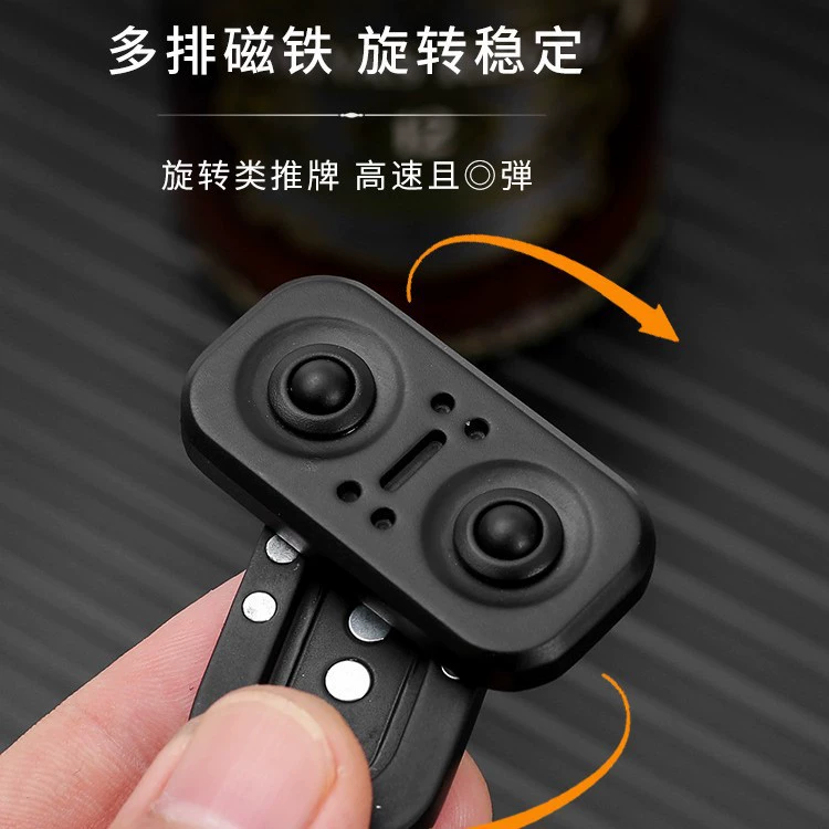 Metal rotating magnetic spinning top for finger, pen, arm jewelry, new collection, owl, anti-stress