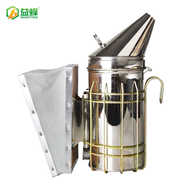 Выгоды инструменты пчеловодства оптом распылитель дыма из воловьей кожи из нержавеющей стали остроконечный курильщик дымовой горшок для гона пчел
