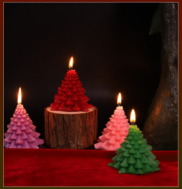 Low-Temperature Massage Candle with Soy Wax, Christmas Tree Design, Adult Couples Use — detail image 13