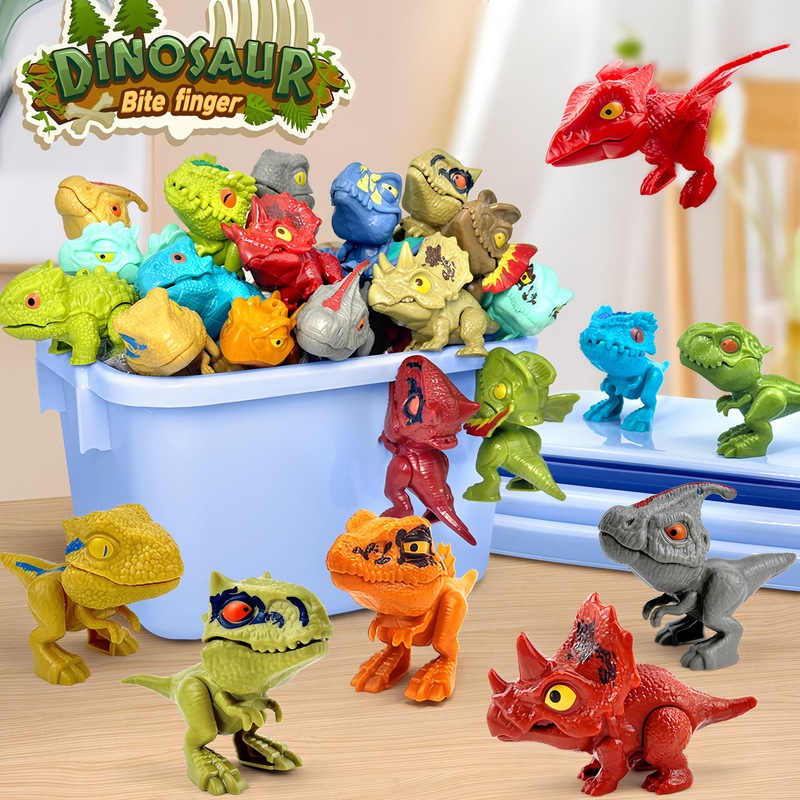 Free Shipping Finger-Biting Dinosaur Toy for Children Boys, Popular Realistic Tyrannosaurus Rex Dinosaur Model, Various Dinosaur Models